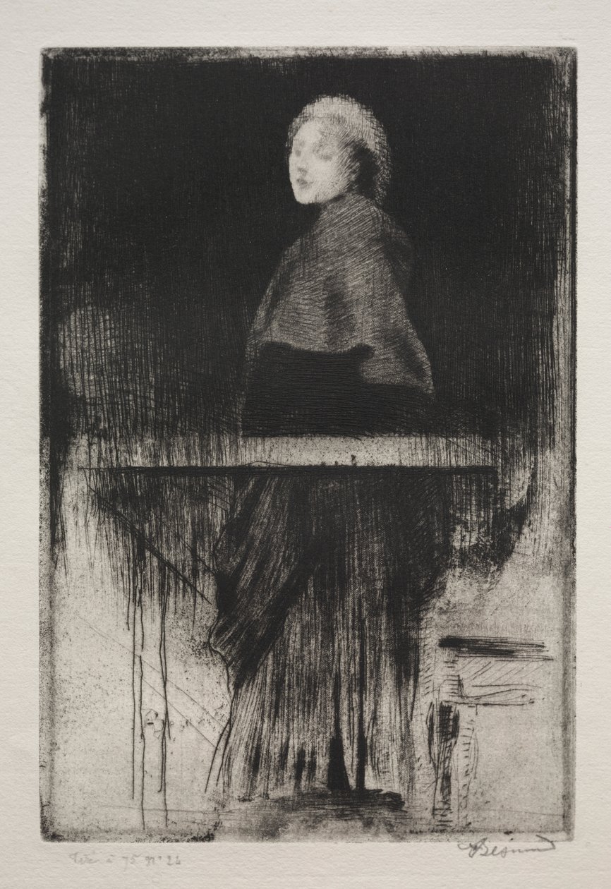 Kobieta w pelerynie autorstwa Albert Besnard