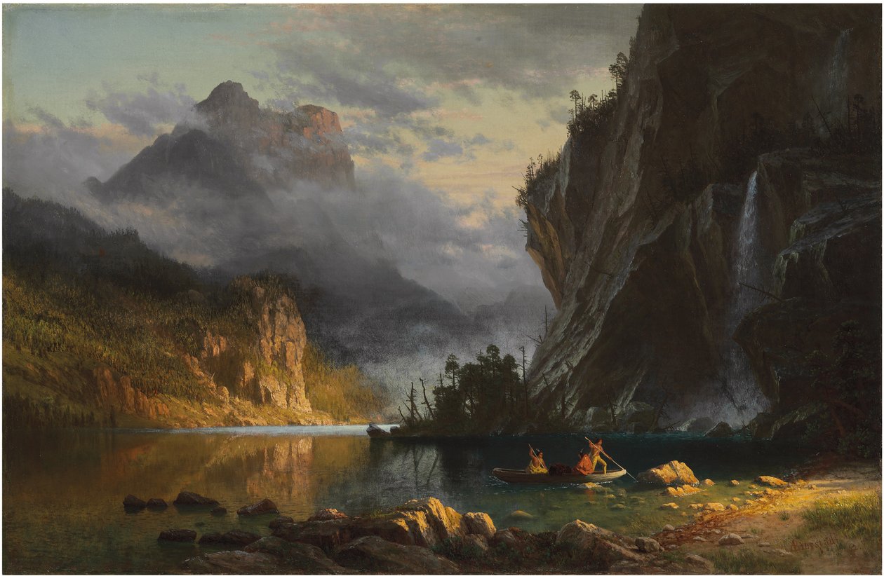 (olej na płótnie) autorstwa Albert Bierstadt