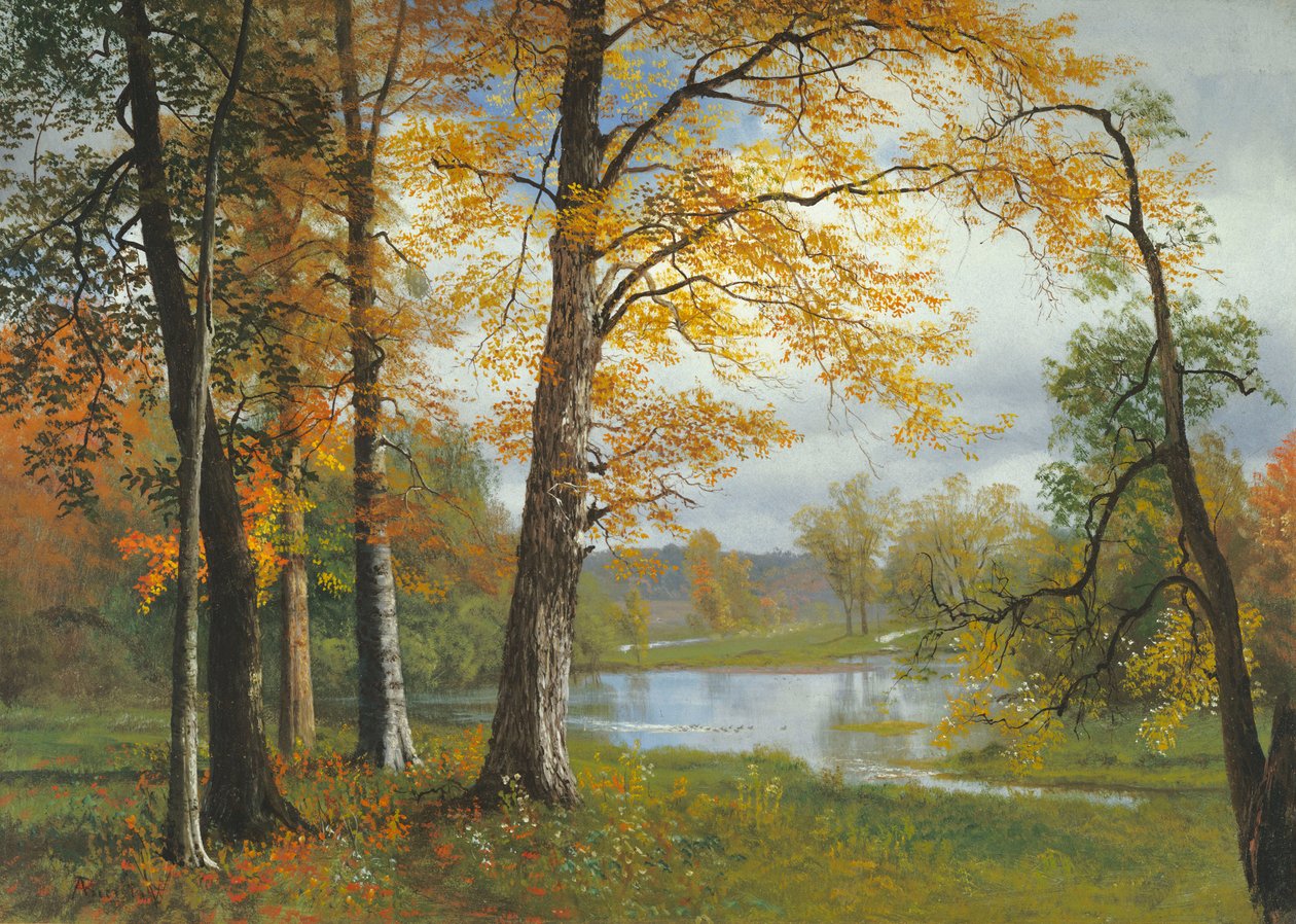 Ciche jezioro autorstwa Albert Bierstadt