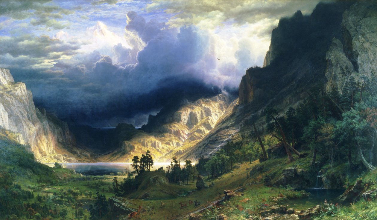 Burza w Górach Skalistych - Góra Rosalie autorstwa Albert Bierstadt