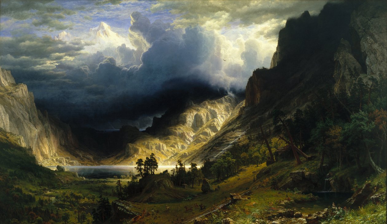 Burza w Górach Skalistych, Mt. Rosalie autorstwa Albert Bierstadt