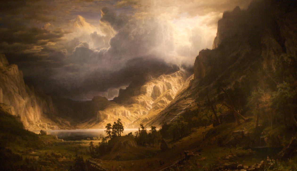 Burza w Górach Skalistych, Mt. Rosalie autorstwa Albert Bierstadt