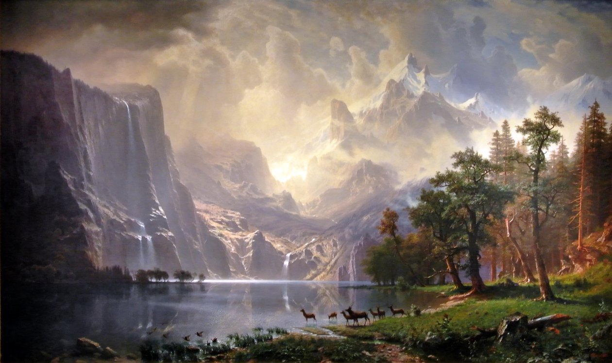Wśród Sierra Nevada w Kalifornii autorstwa Albert Bierstadt