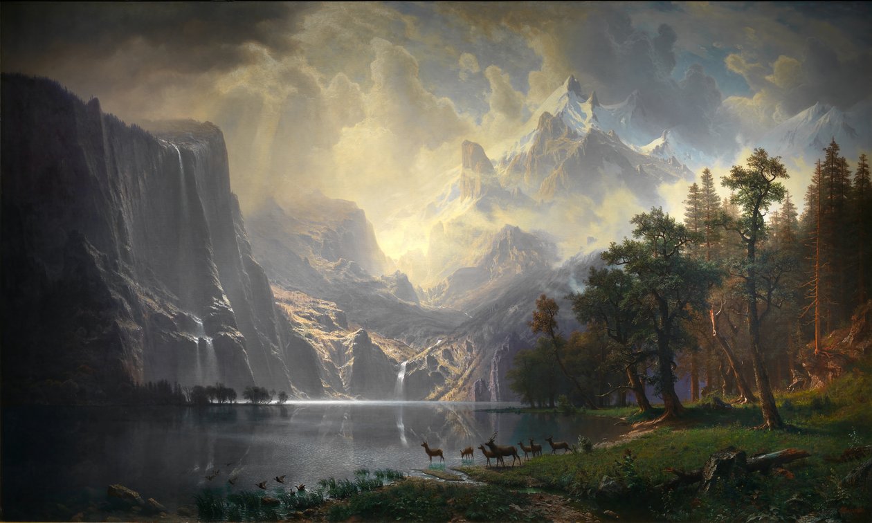 Wśród Sierra Nevada w Kalifornii autorstwa Albert Bierstadt