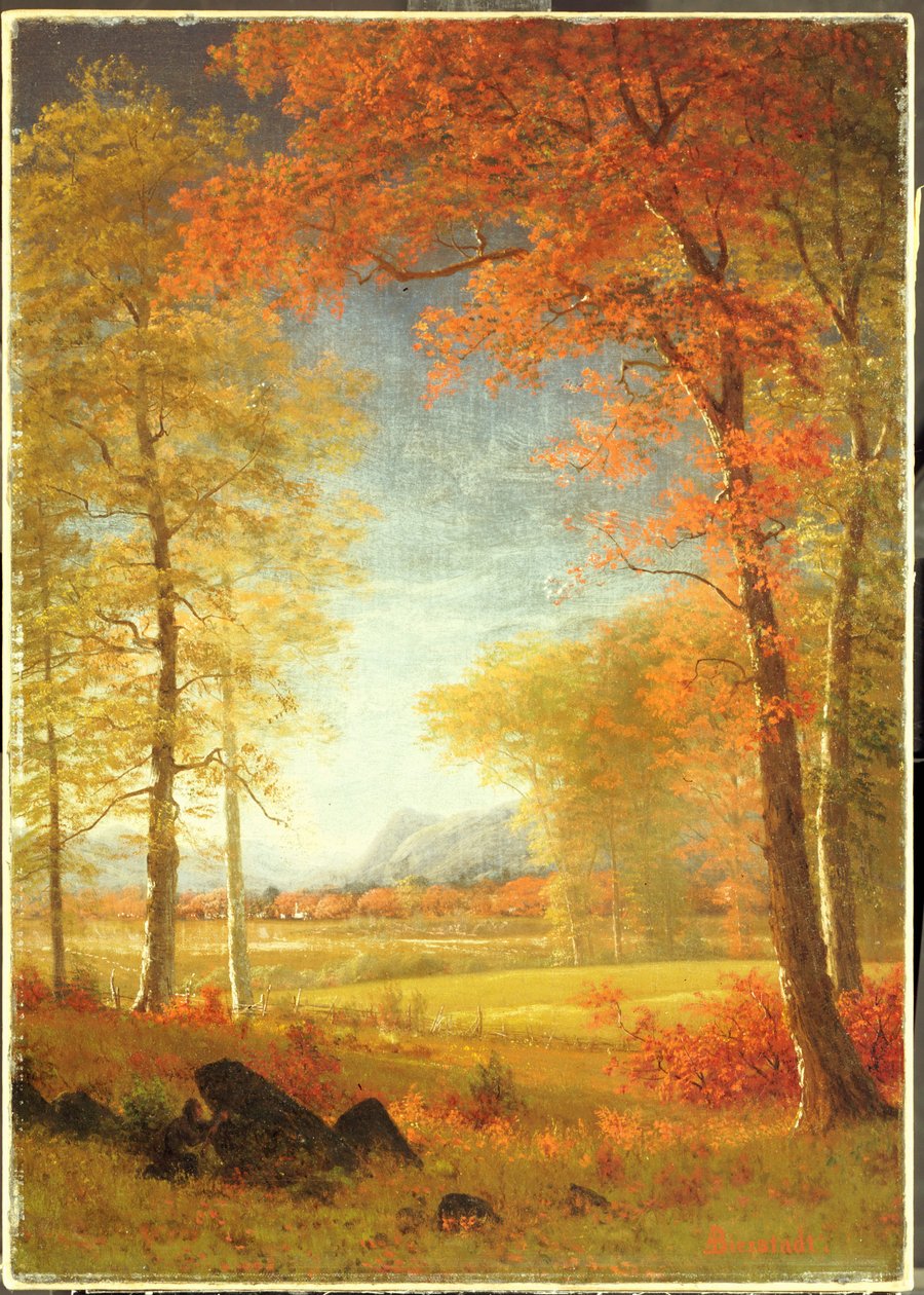 Jesień w Ameryce, Hrabstwo Oneida, Nowy Jork autorstwa Albert Bierstadt