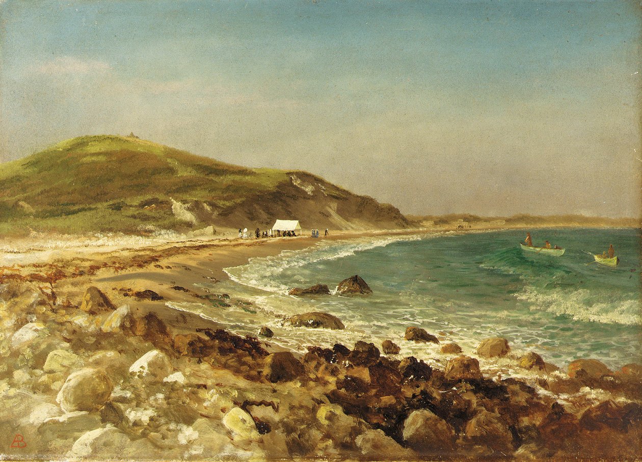 Scena przybrzeżna autorstwa Albert Bierstadt