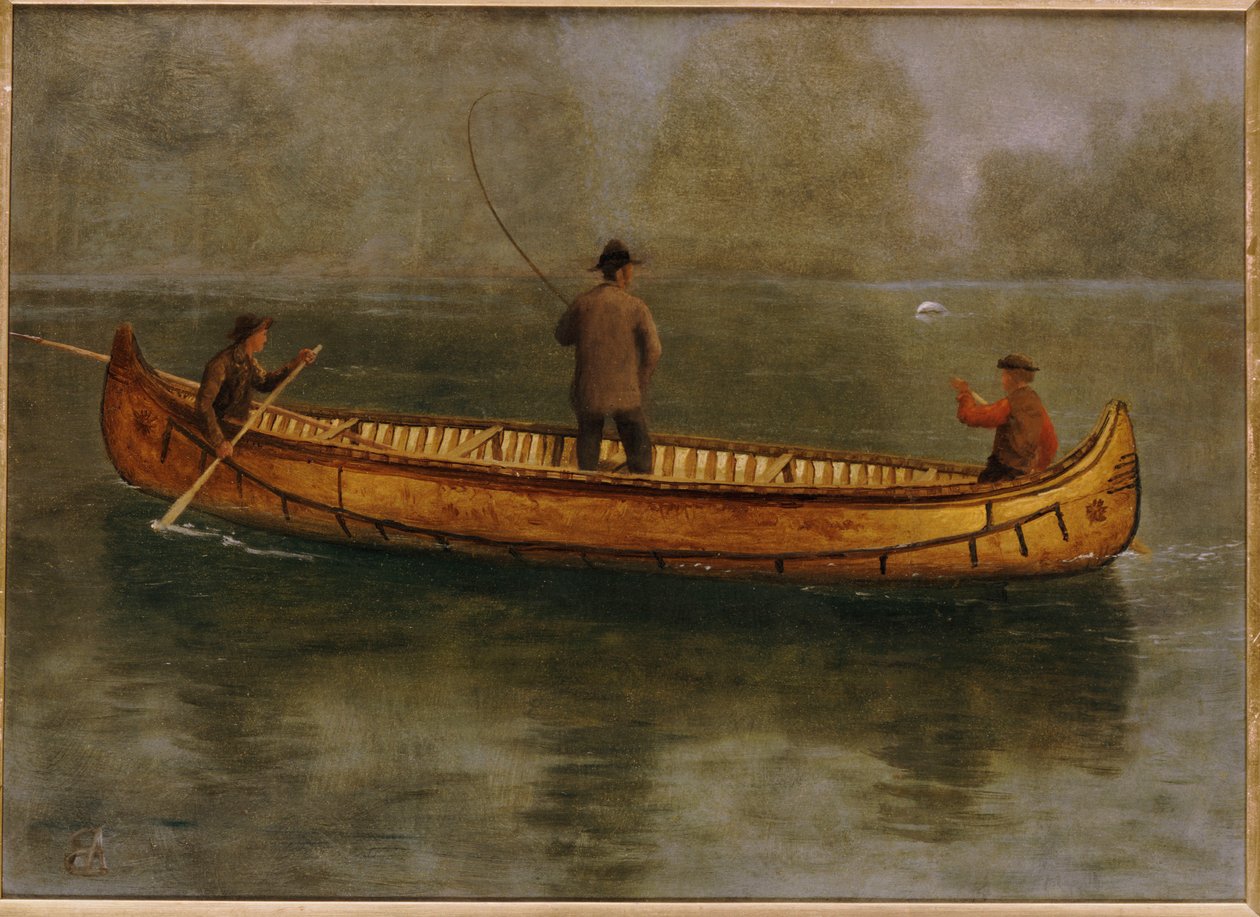 Łowienie z kajaka autorstwa Albert Bierstadt