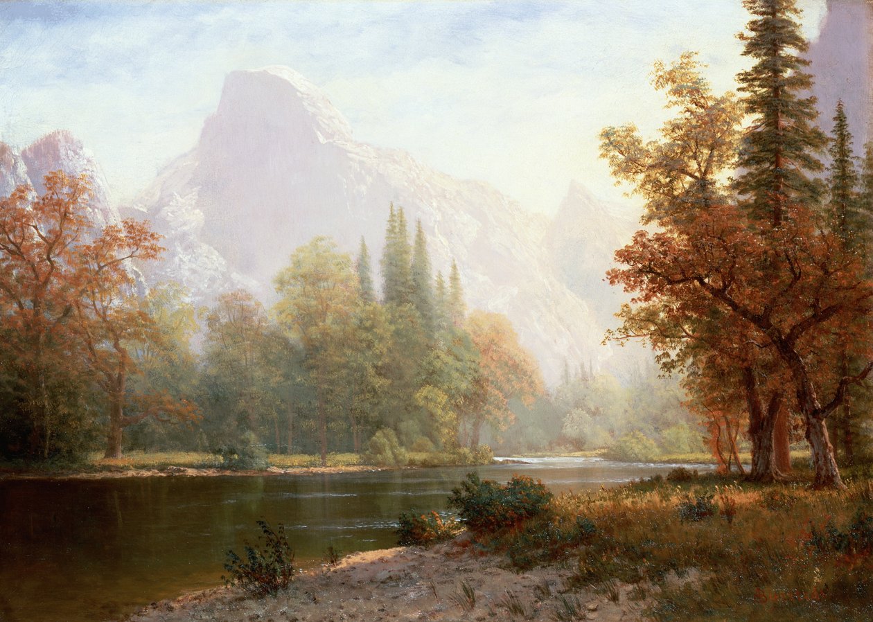 Półkopuła, Yosemite autorstwa Albert Bierstadt