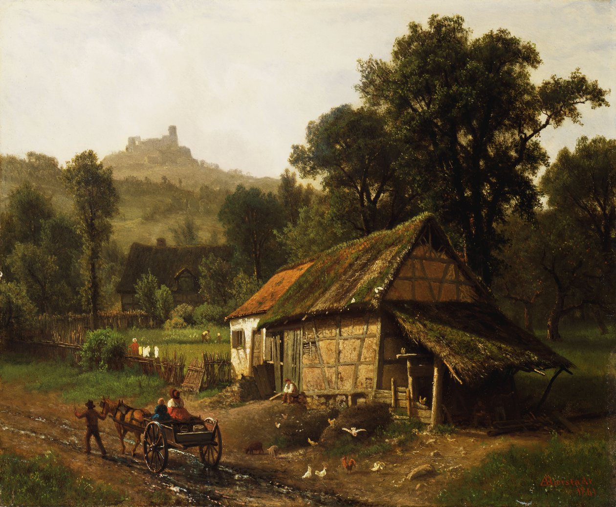 Na Pogórzu, 1861 autorstwa Albert Bierstadt