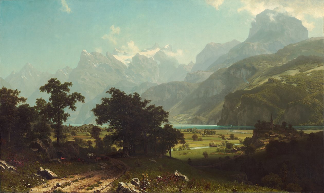 Jezioro Czterech Kantonów, 1858. autorstwa Albert Bierstadt