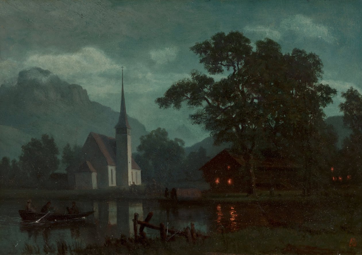 Jezioro Lucerna, Szwajcaria autorstwa Albert Bierstadt