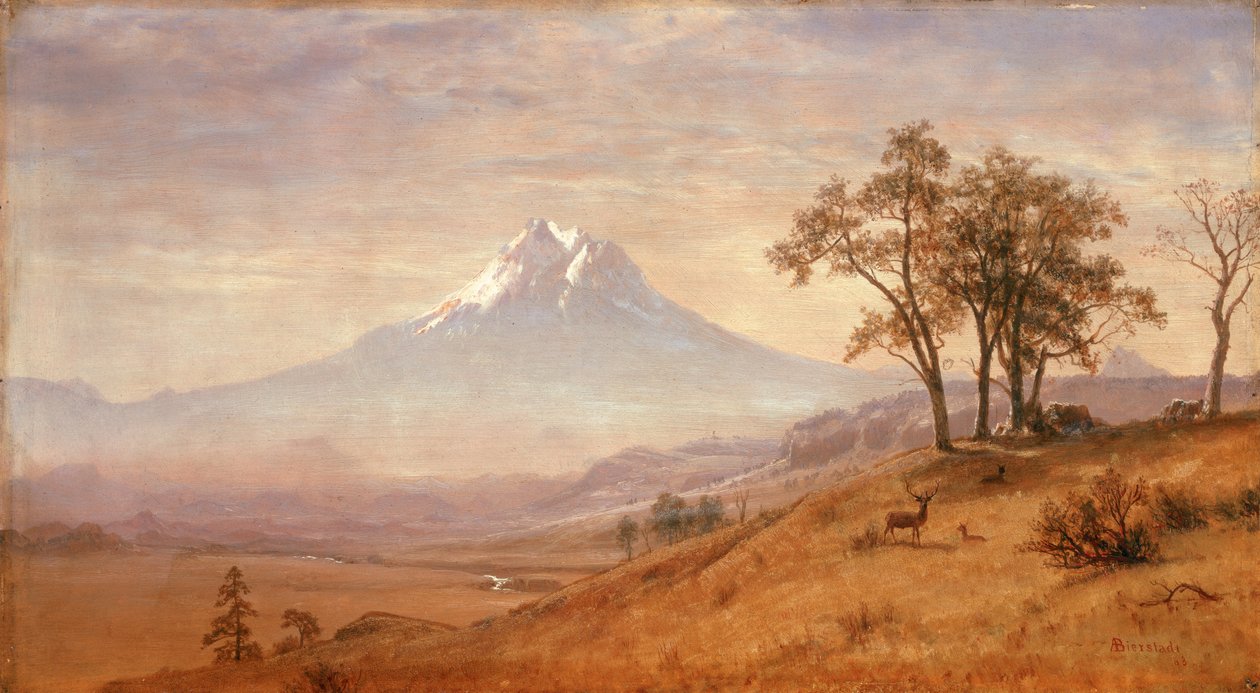 Zamontuj kaptur, 1863 r. autorstwa Albert Bierstadt