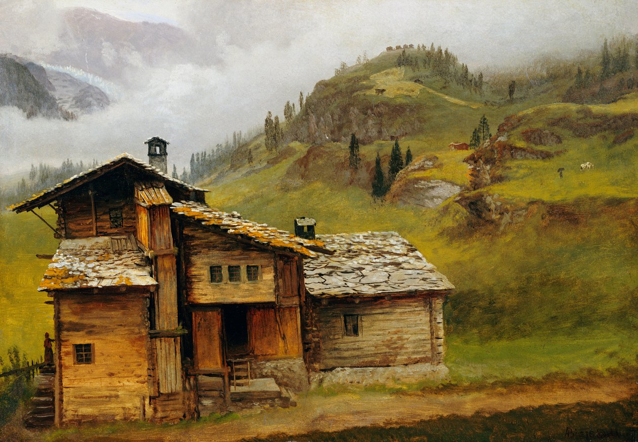 Górski Dom autorstwa Albert Bierstadt