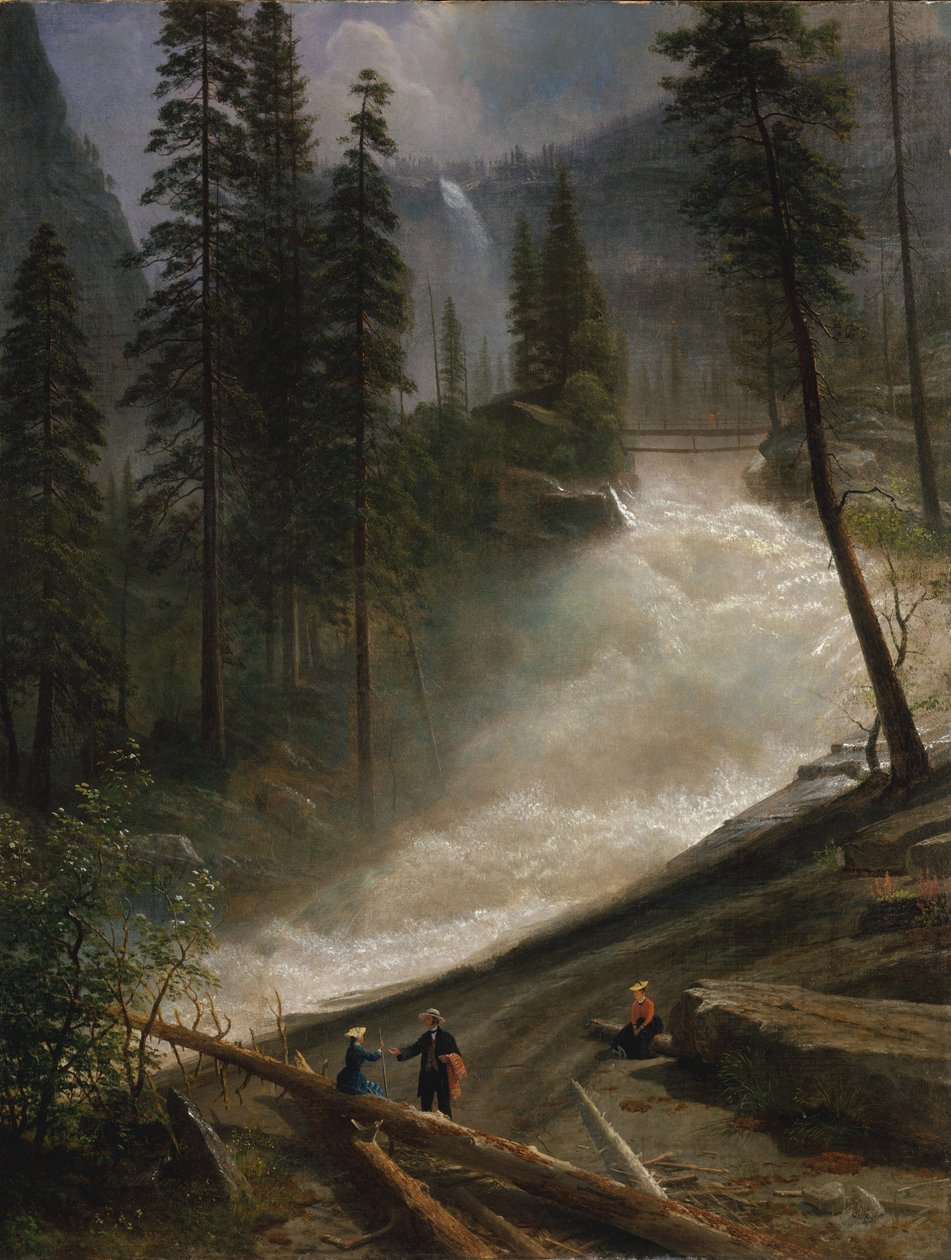 Wodospad Nevada, Yosemite, 1872 lub 1873 autorstwa Albert Bierstadt