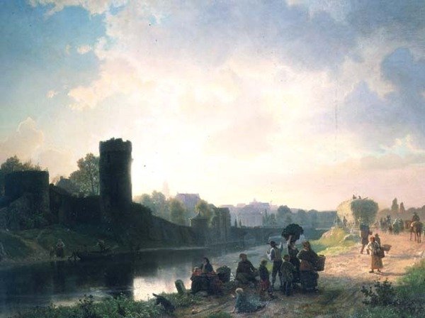Ujście rzeki (ropa) autorstwa Albert Bierstadt