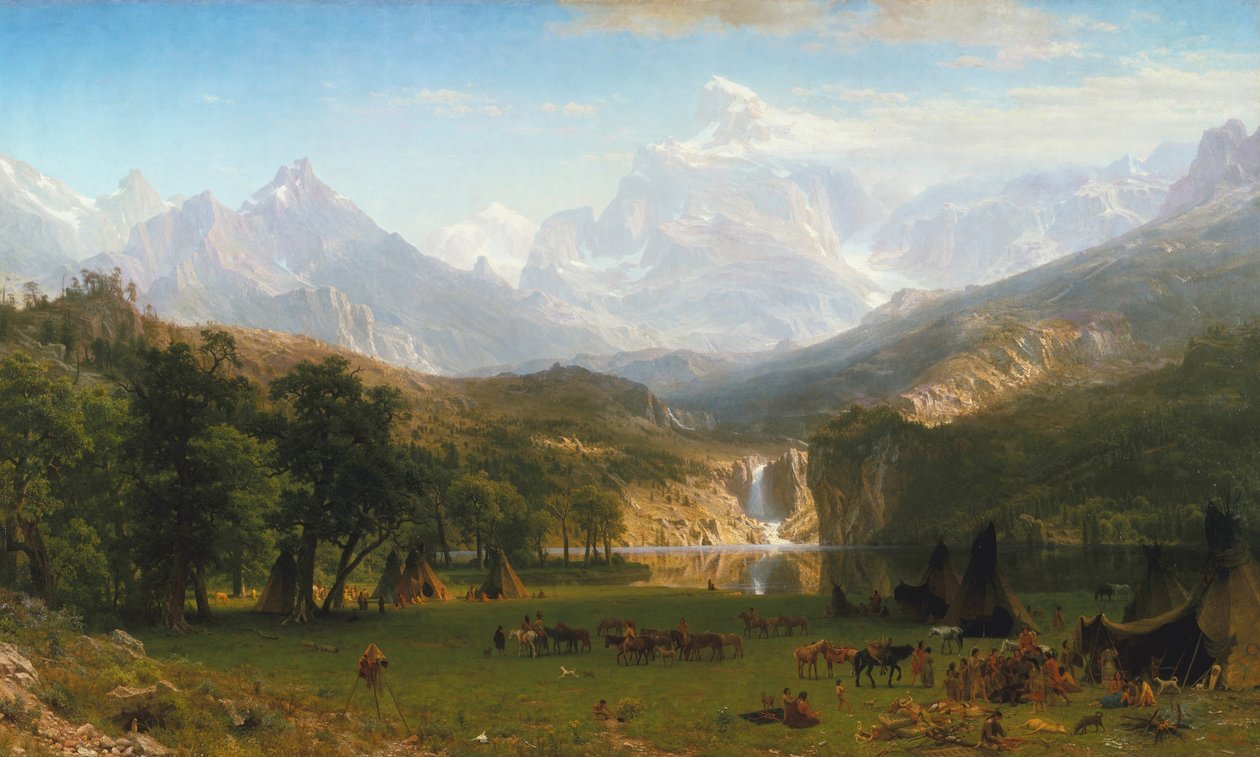 Góry Skaliste, Szczyt Lądownika autorstwa Albert Bierstadt