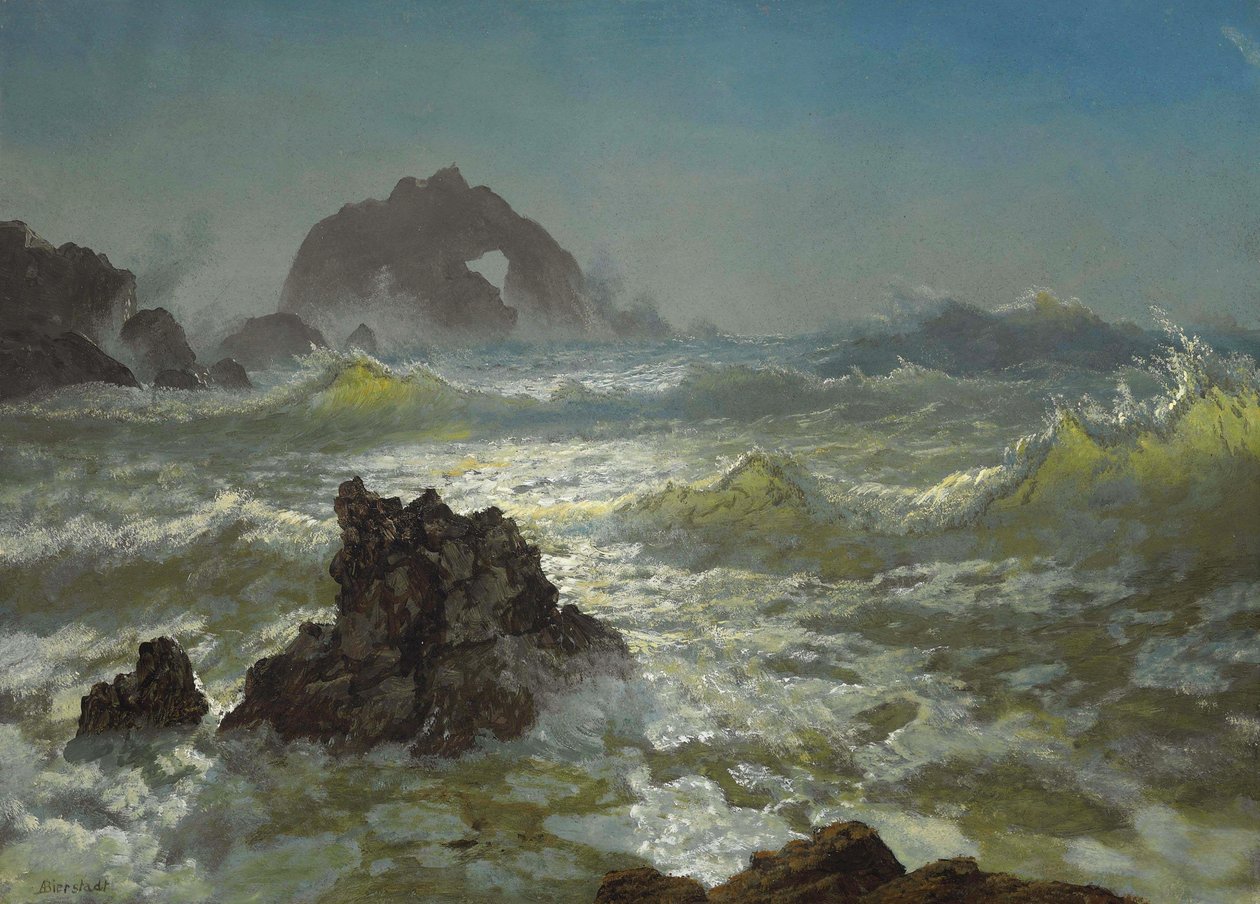 Seal Rock, Kalifornia autorstwa Albert Bierstadt