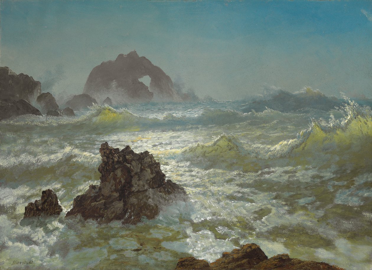 Seal Rock, Kalifornia, c.1872 autorstwa Albert Bierstadt