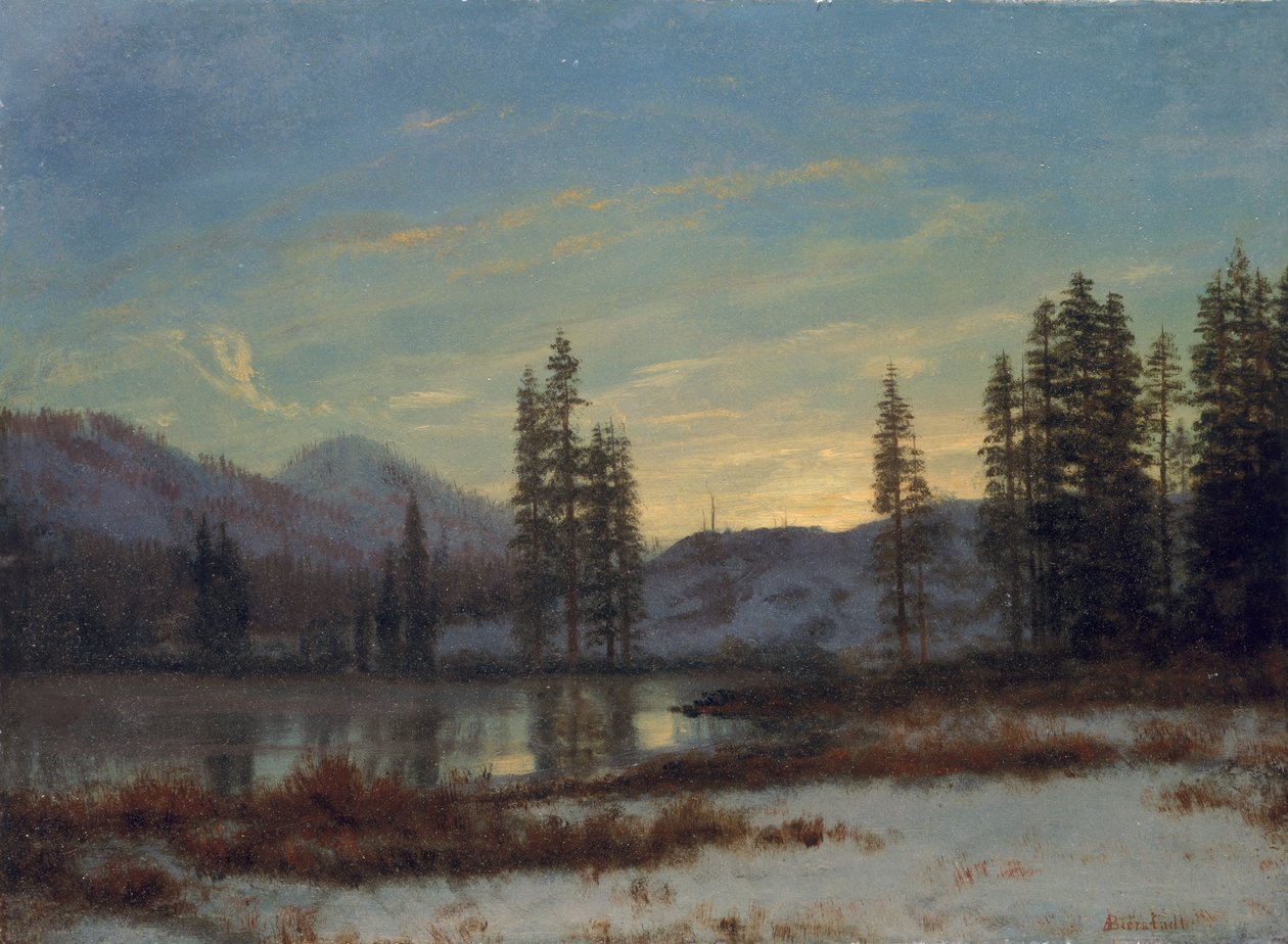 Śnieg w Górach Skalistych autorstwa Albert Bierstadt