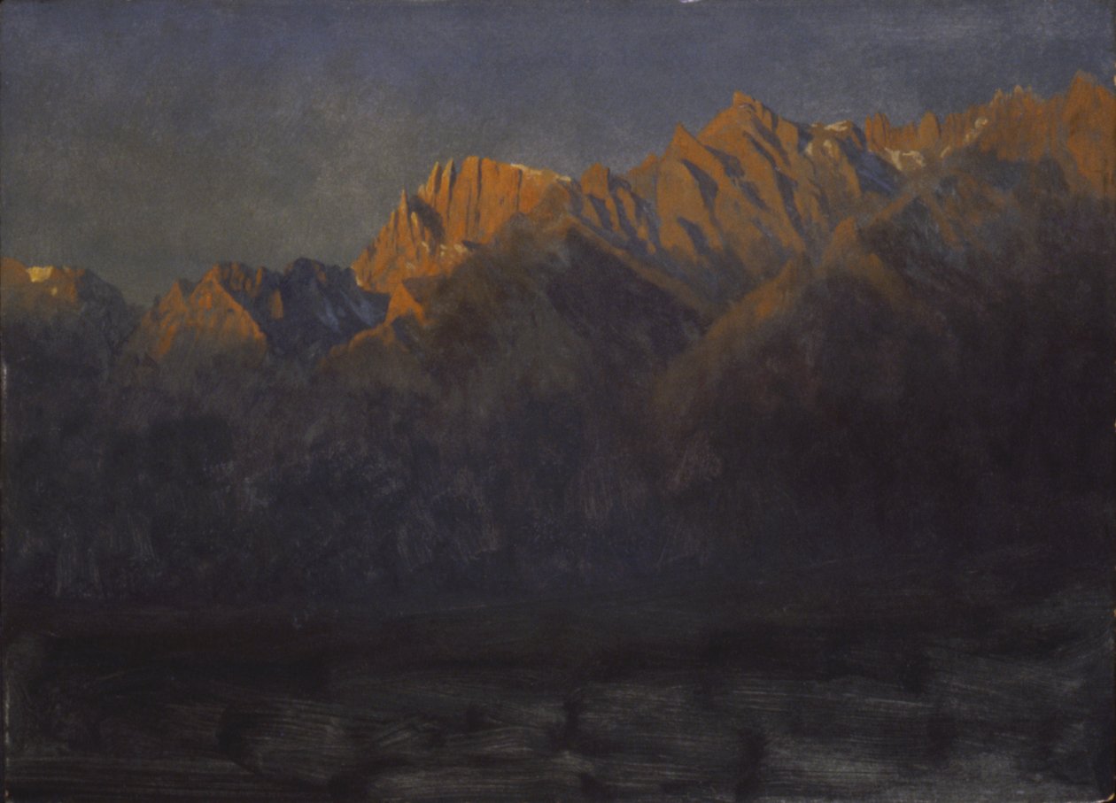 Wschód słońca w Sierras autorstwa Albert Bierstadt