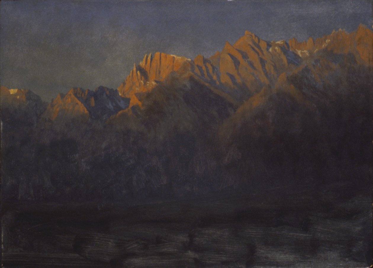 Wschód słońca w Sierras, ok. godz. 1872. autorstwa Albert Bierstadt