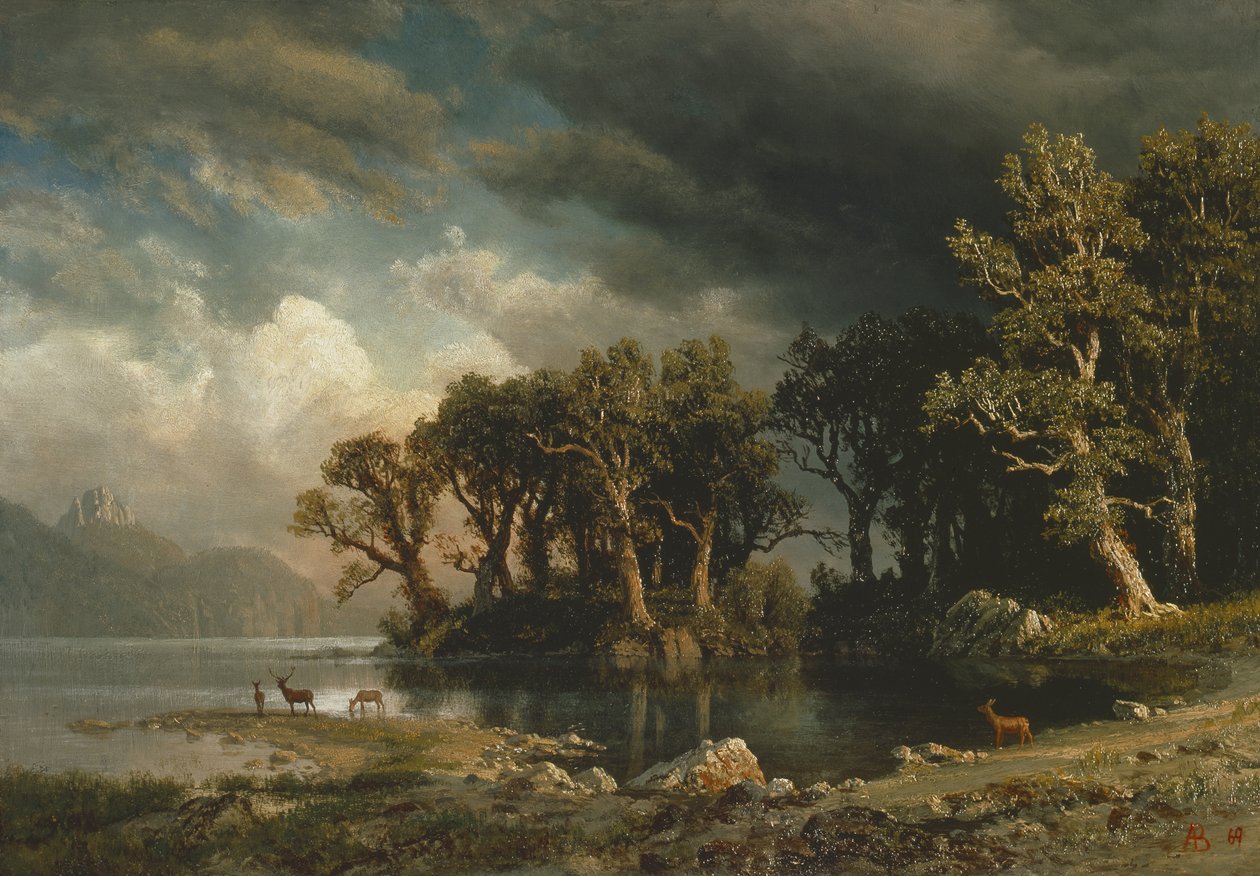 Nadchodząca burza autorstwa Albert Bierstadt