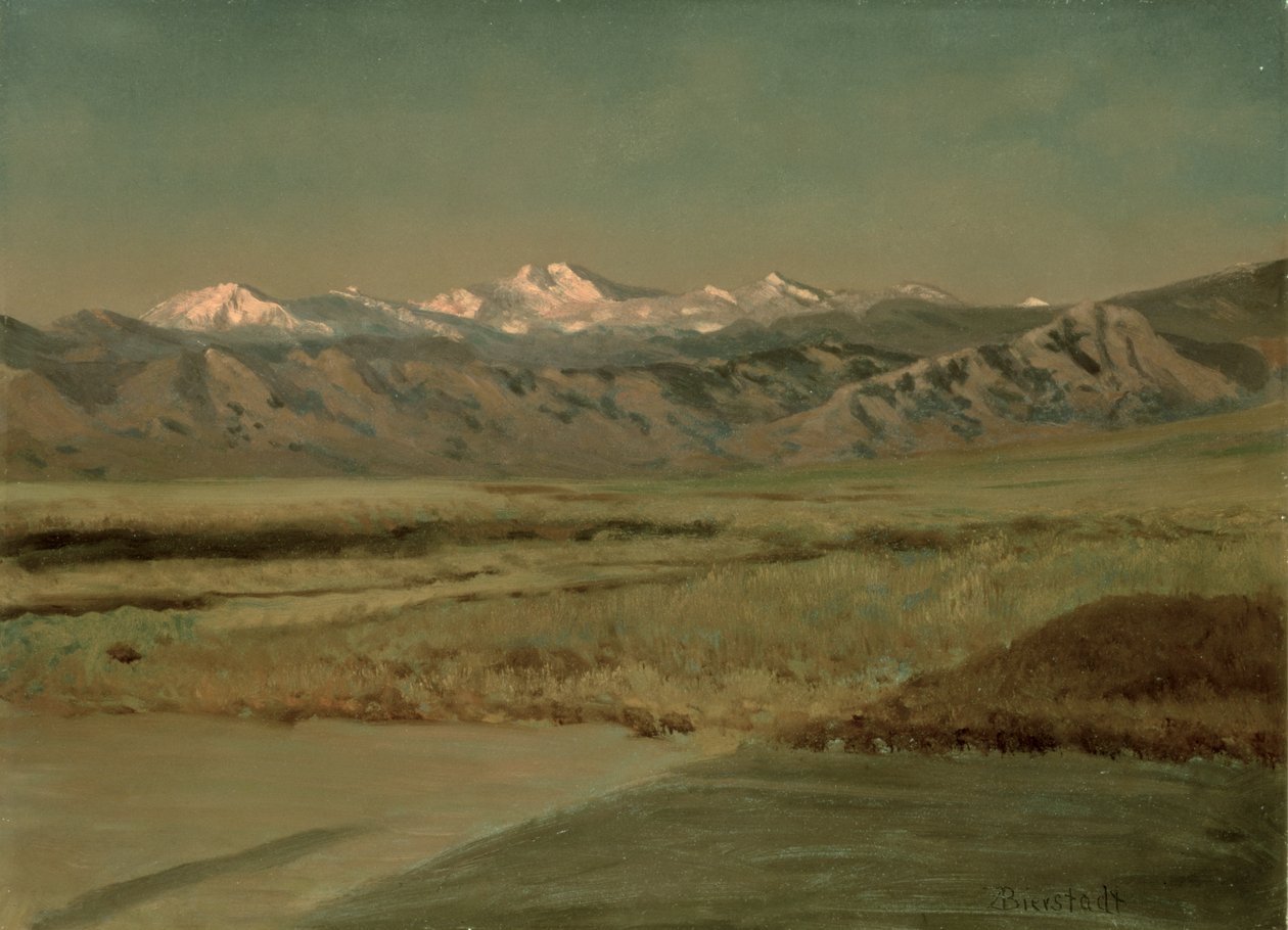Grand Tetons, Wyoming autorstwa Albert Bierstadt