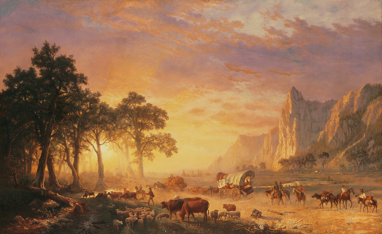 Szlak Oregoński autorstwa Albert Bierstadt