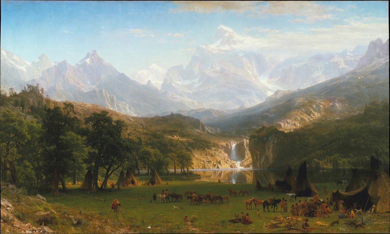 Góry Skaliste, Landers Peak, 1863. autorstwa Albert Bierstadt