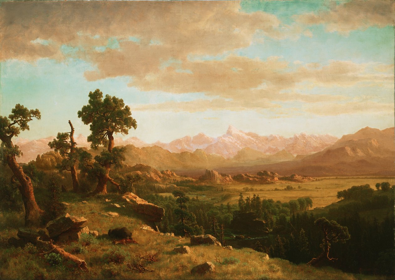 Kraj Wind River autorstwa Albert Bierstadt