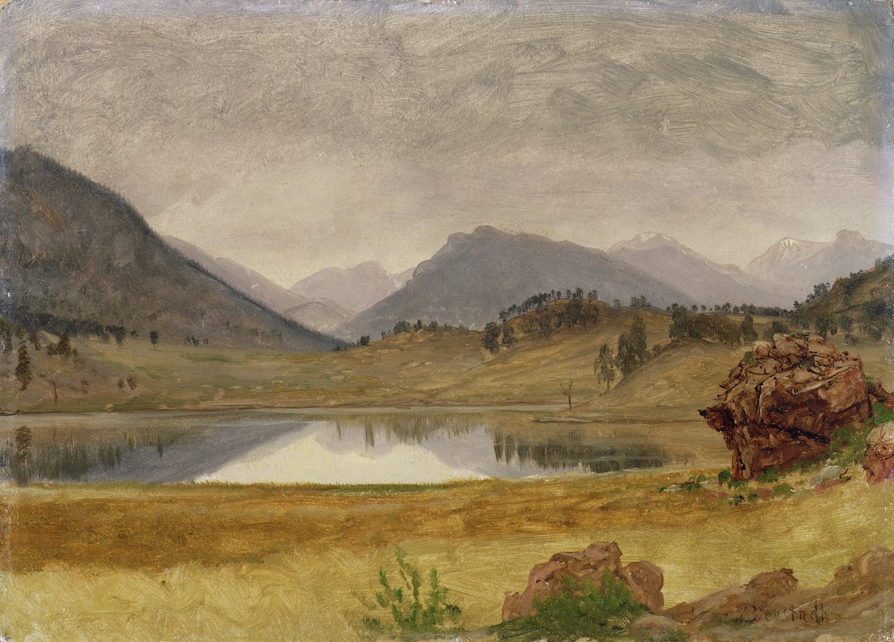 Kraina Wind River, ok. 1860 r autorstwa Albert Bierstadt