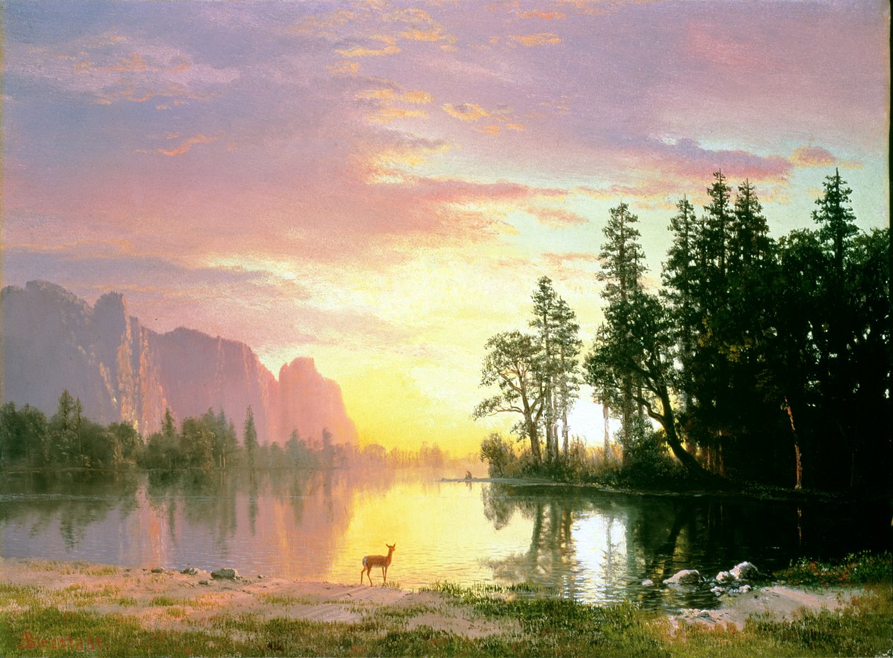 Dolina Yosemite autorstwa Albert Bierstadt