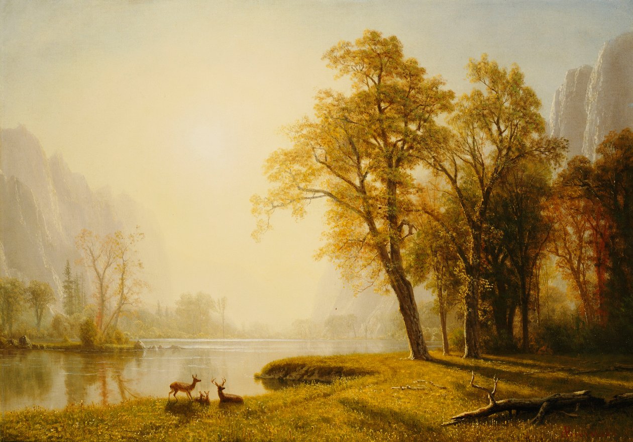 Dolina Yosemite autorstwa Albert Bierstadt