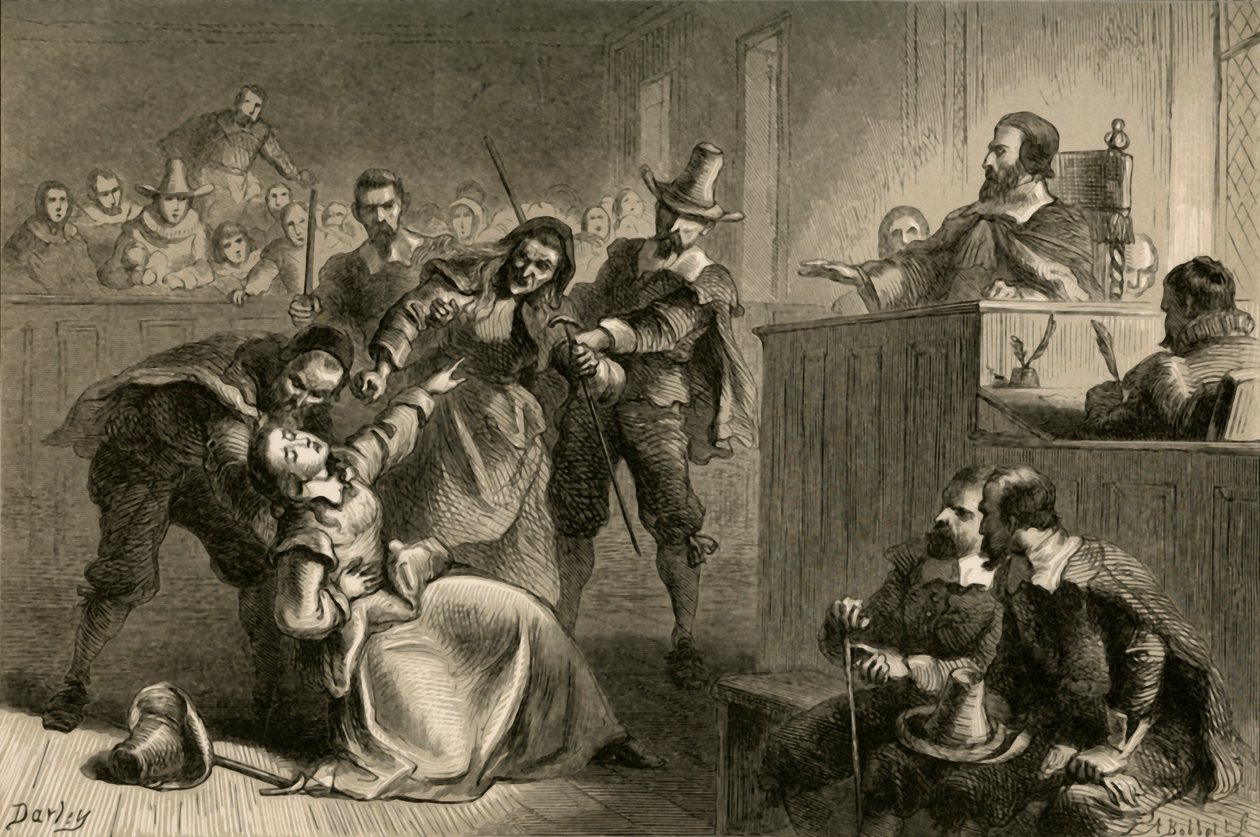 Żona Edmunda Cheesemana przed gubernatorem Berkeley, 1877. autorstwa Albert Bobbett
