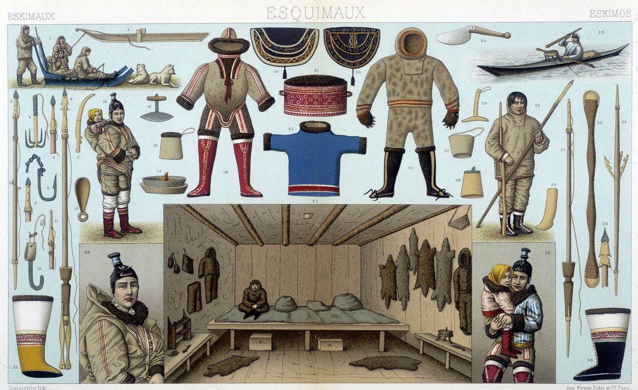 Ilustracja A. Racineta (1872). autorstwa Albert Charles August Racinet