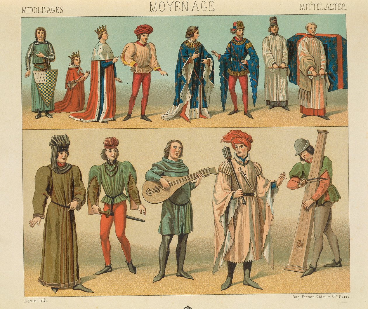 „Le Costume Historique” (Cała historia kostiumów) Auguste Racinet, tom IV autorstwa Albert Charles August Racinet