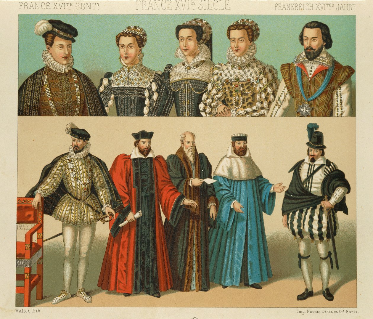 „Le Costume Historique” (Cała historia kostiumów) Auguste Racinet, tom IV autorstwa Albert Charles August Racinet