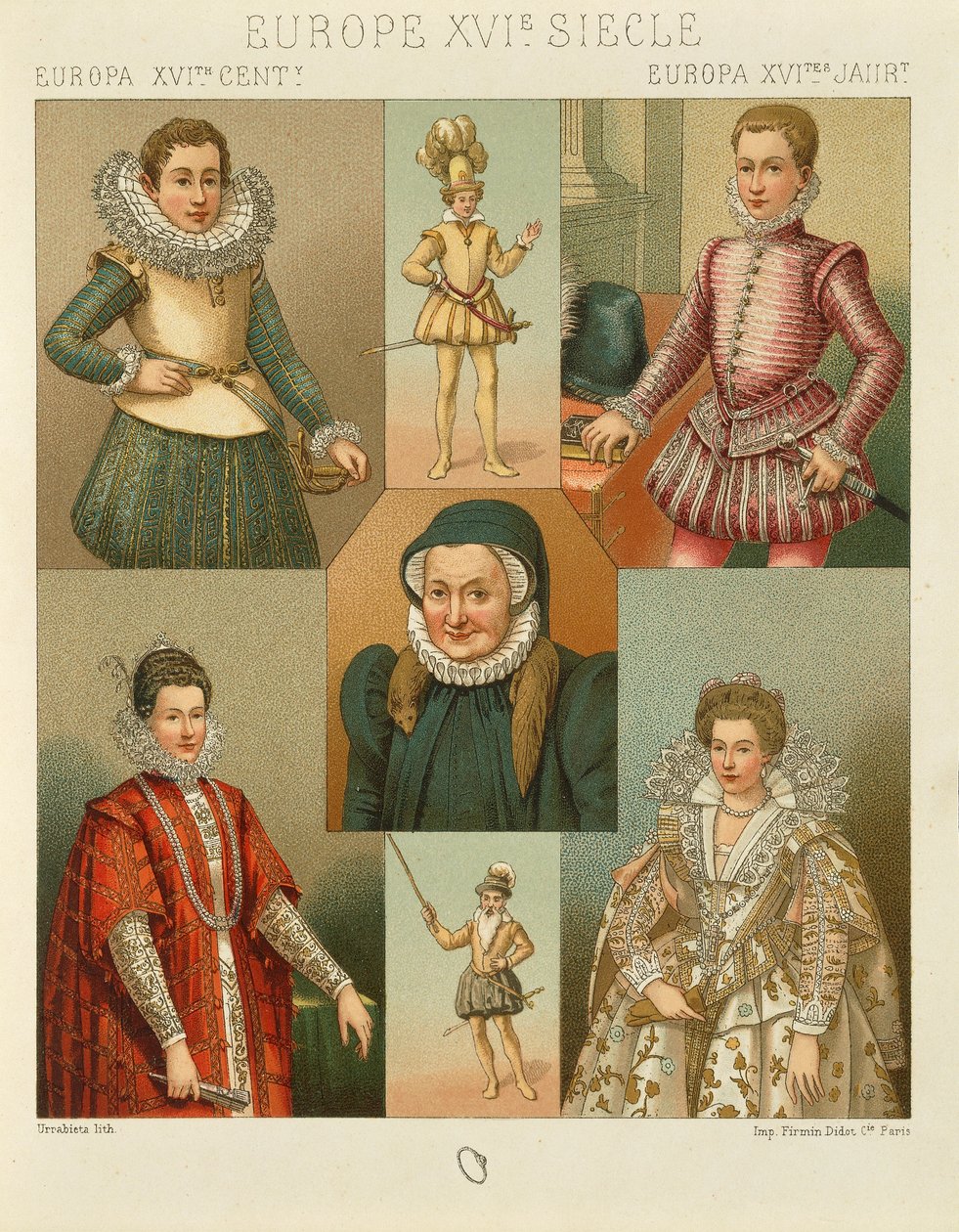 „Le Costume Historique” (Cała historia kostiumów) Auguste Racinet, tom IV autorstwa Albert Charles August Racinet