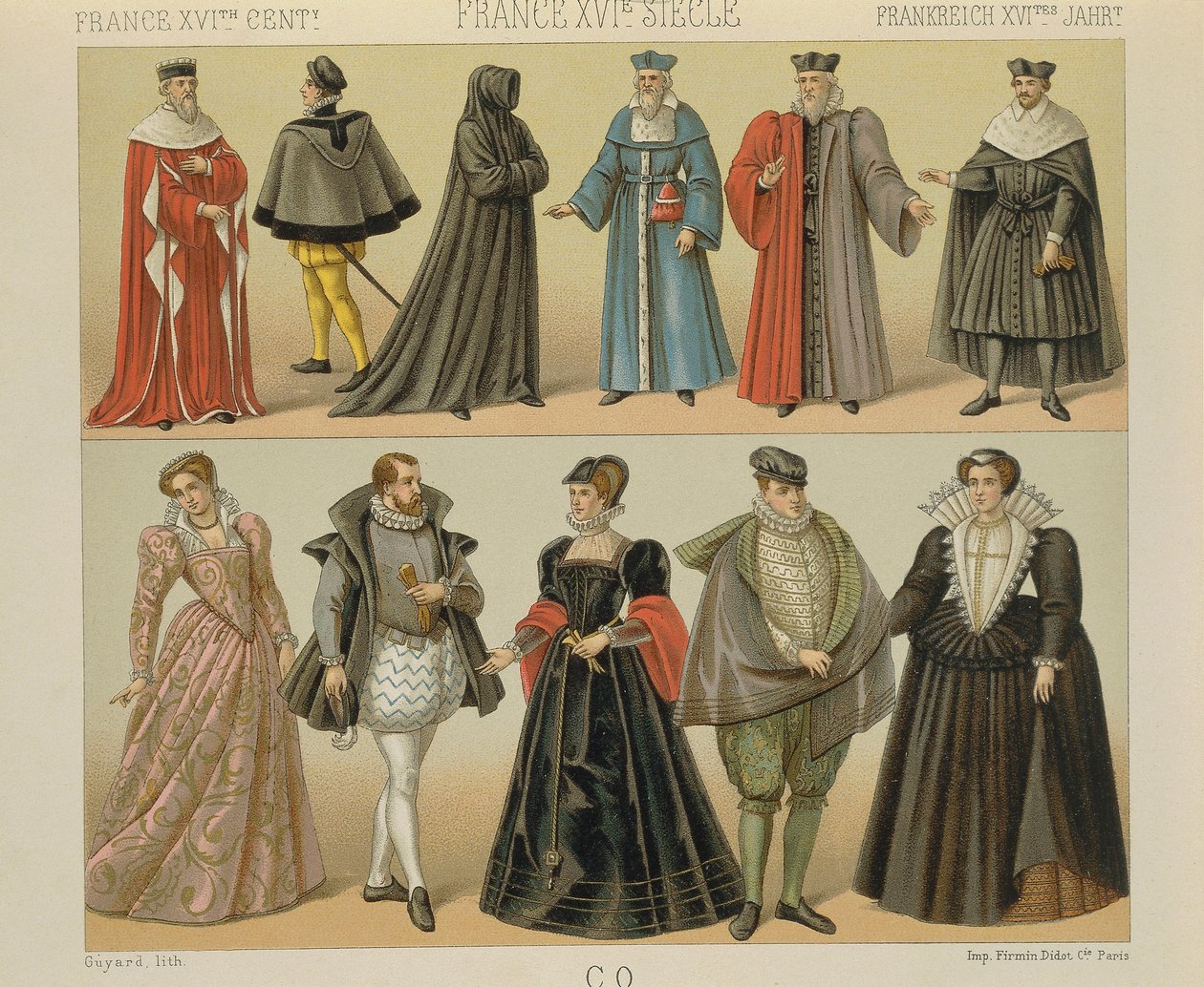 „Le Costume Historique” (Cała historia kostiumów) Auguste Racinet, tom IV autorstwa Albert Charles August Racinet