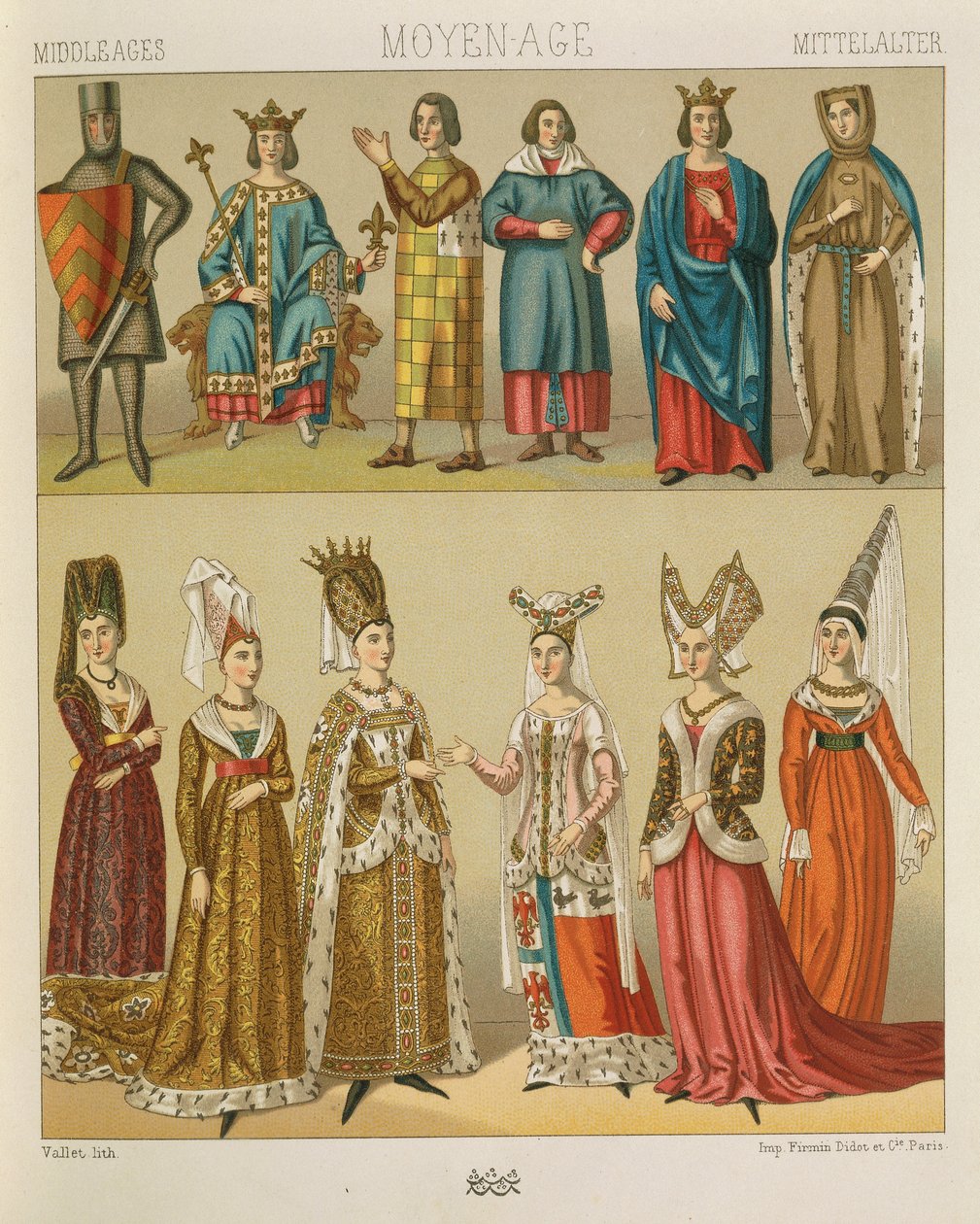„Le Costume Historique” (Cała historia kostiumów) Auguste Racinet, tom IV autorstwa Albert Charles August Racinet
