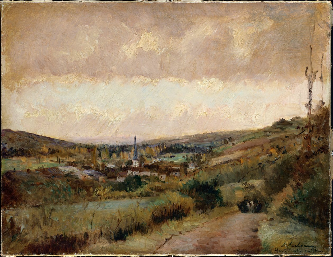 Ostatnie dni jesieni w Hondouville-sur-Iton autorstwa Albert Charles Lebourg