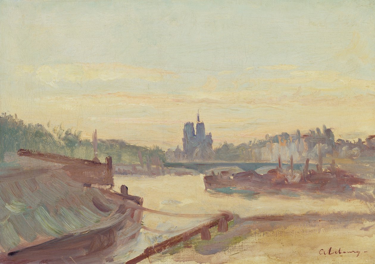 Notre Dame de Paris (olej na płótnie) autorstwa Albert Charles Lebourg