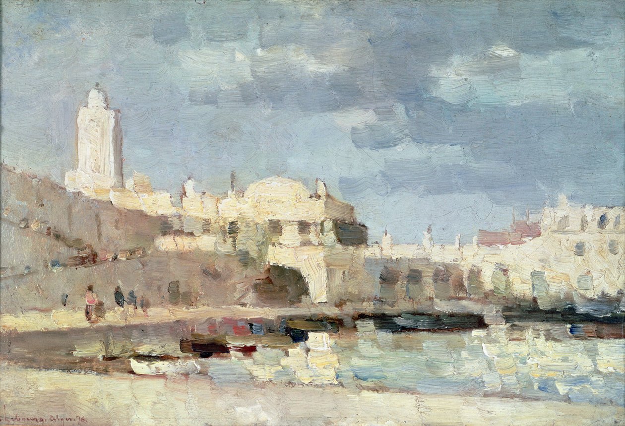 Port w Algierze, 1876 autorstwa Albert Charles Lebourg
