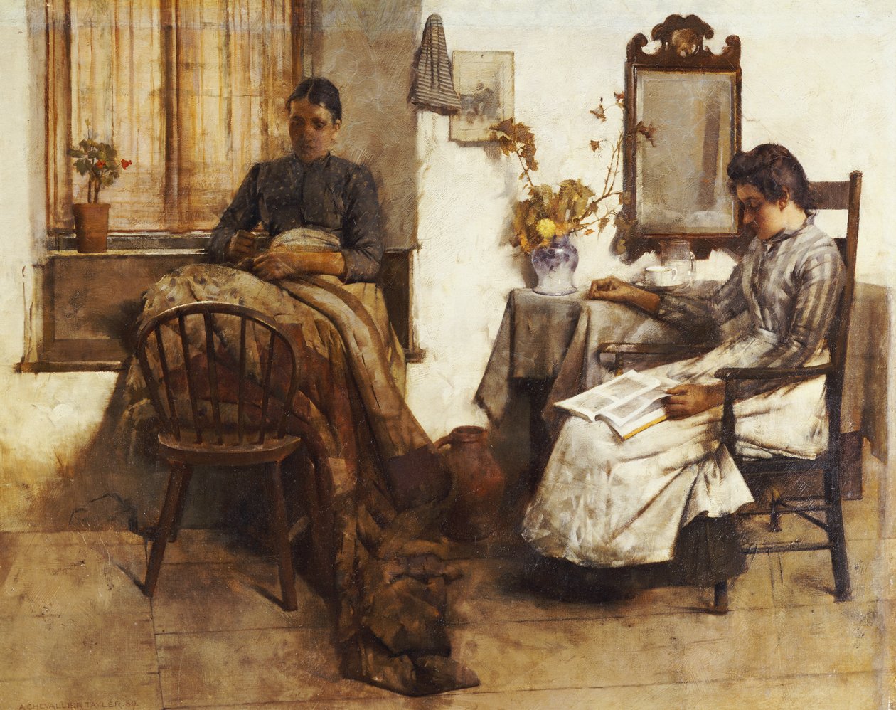 Ciche chwile, 1889 autorstwa Albert Chevallier Tayler
