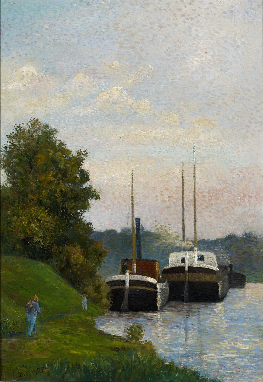 Barki na Sekwanie autorstwa Albert Dubois Pillet