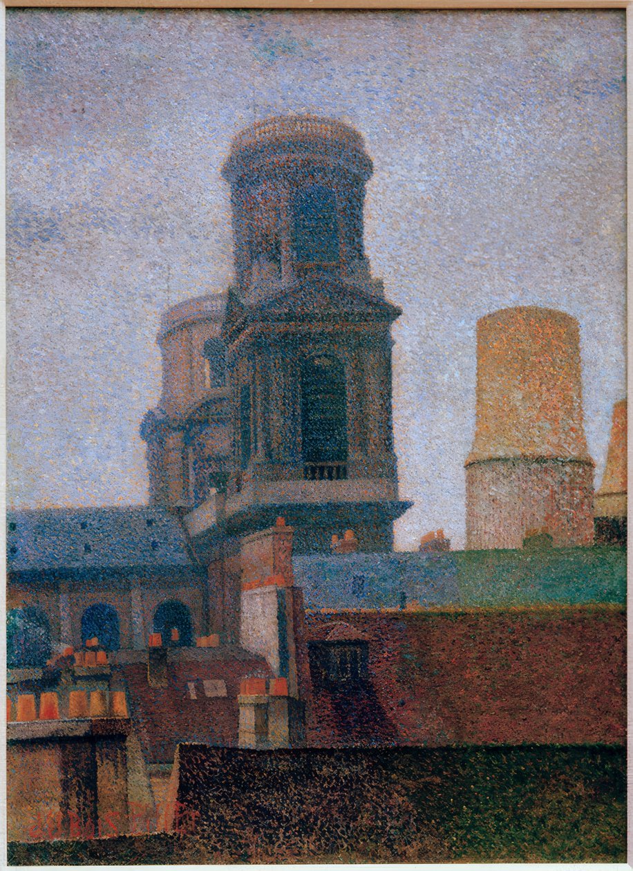 Wieże, Saint-Sulpice autorstwa Albert Dubois Pillet