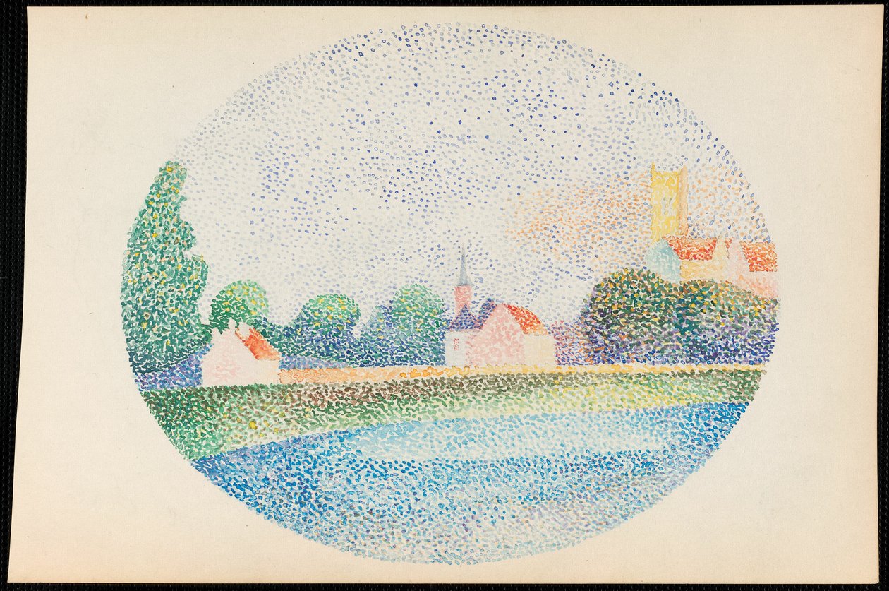 Poranek nad Marną w Meaux autorstwa Albert Dubois Pillet