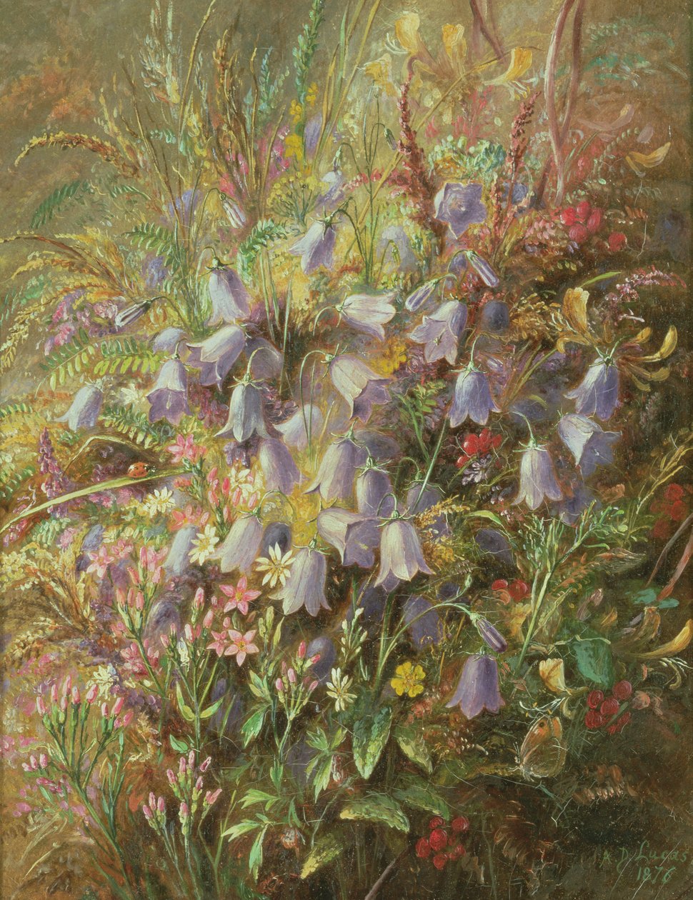 Dzwonki i inne leśne kwiaty i trawy autorstwa Albert Durer Lucas
