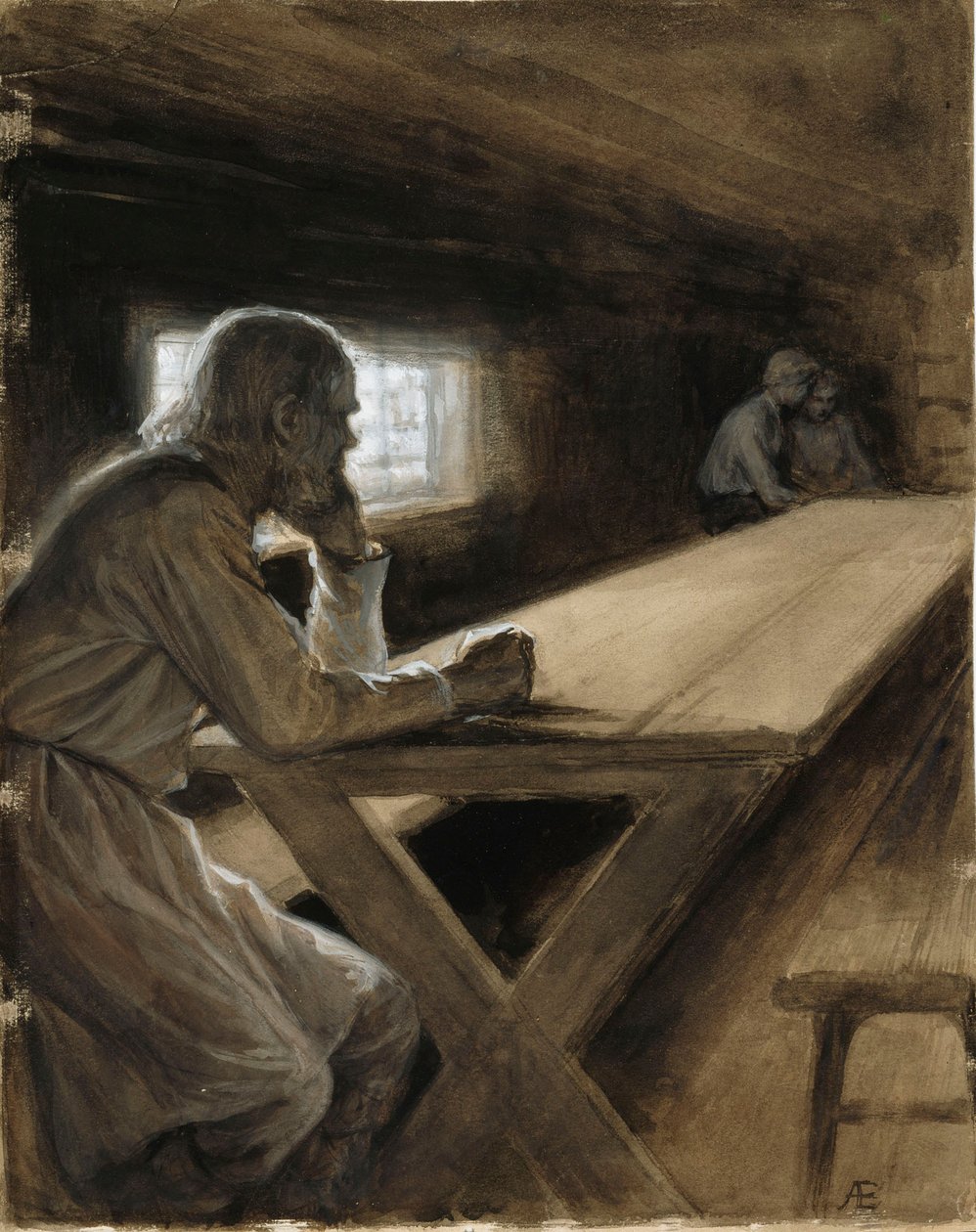 Wnętrze kabiny z wiersza „Brat chmury” autorstwa Albert Edelfelt