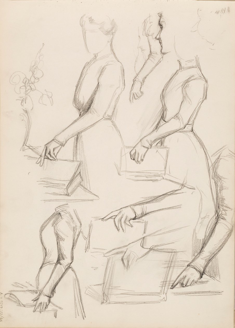 Camille Vallery-Radot, szkic do portretu autorstwa Albert Edelfelt